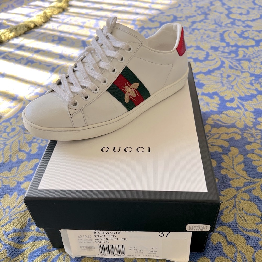 Gucci Women’s Ace Bee Embroidered Sneakers